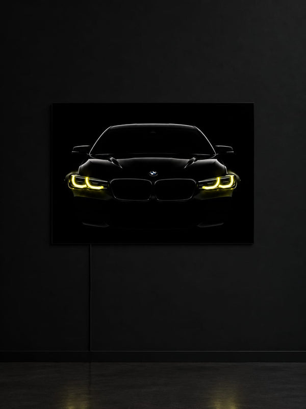 BMW F30 3 Series Neon Poster Frame | GLOWRA ELITE