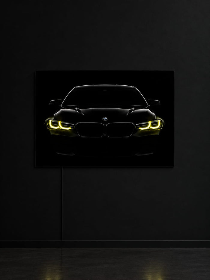 BMW F30 3 Series Neon Poster Frame | GLOWRA ELITE