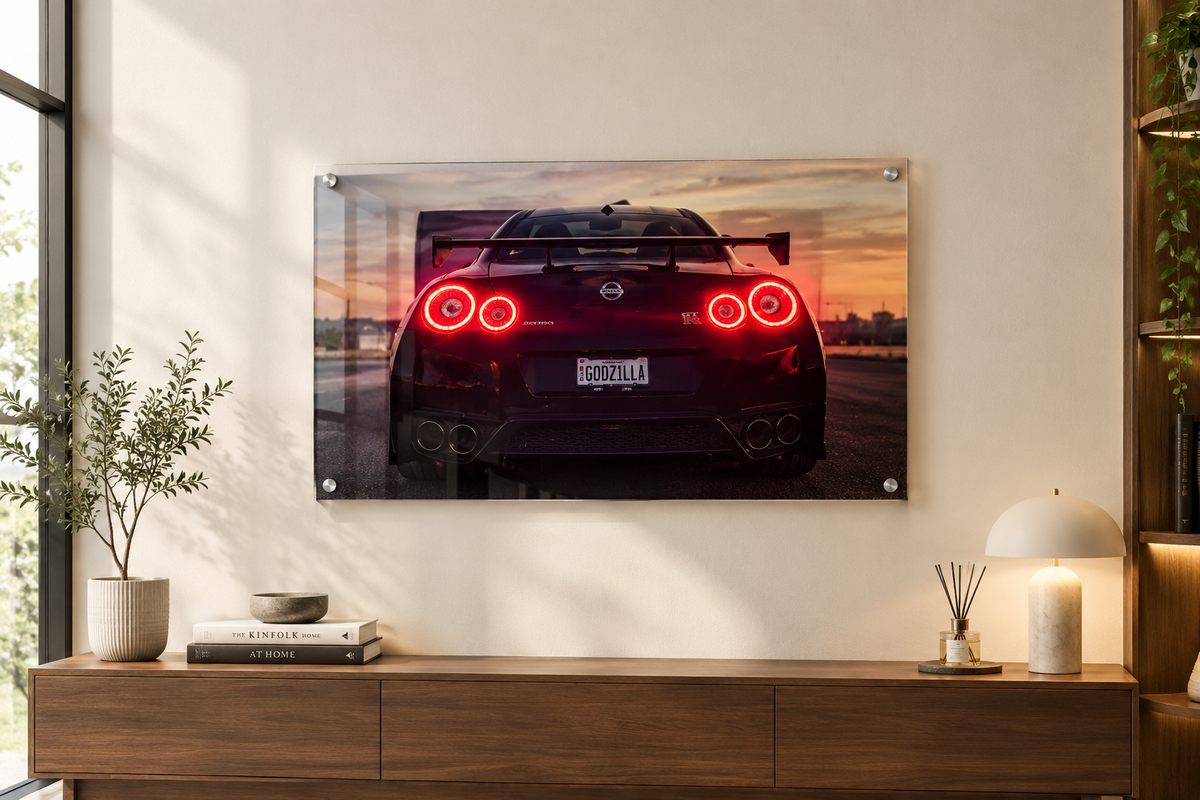 Nissan GT-R Taillight | Neon Acrylic Frame