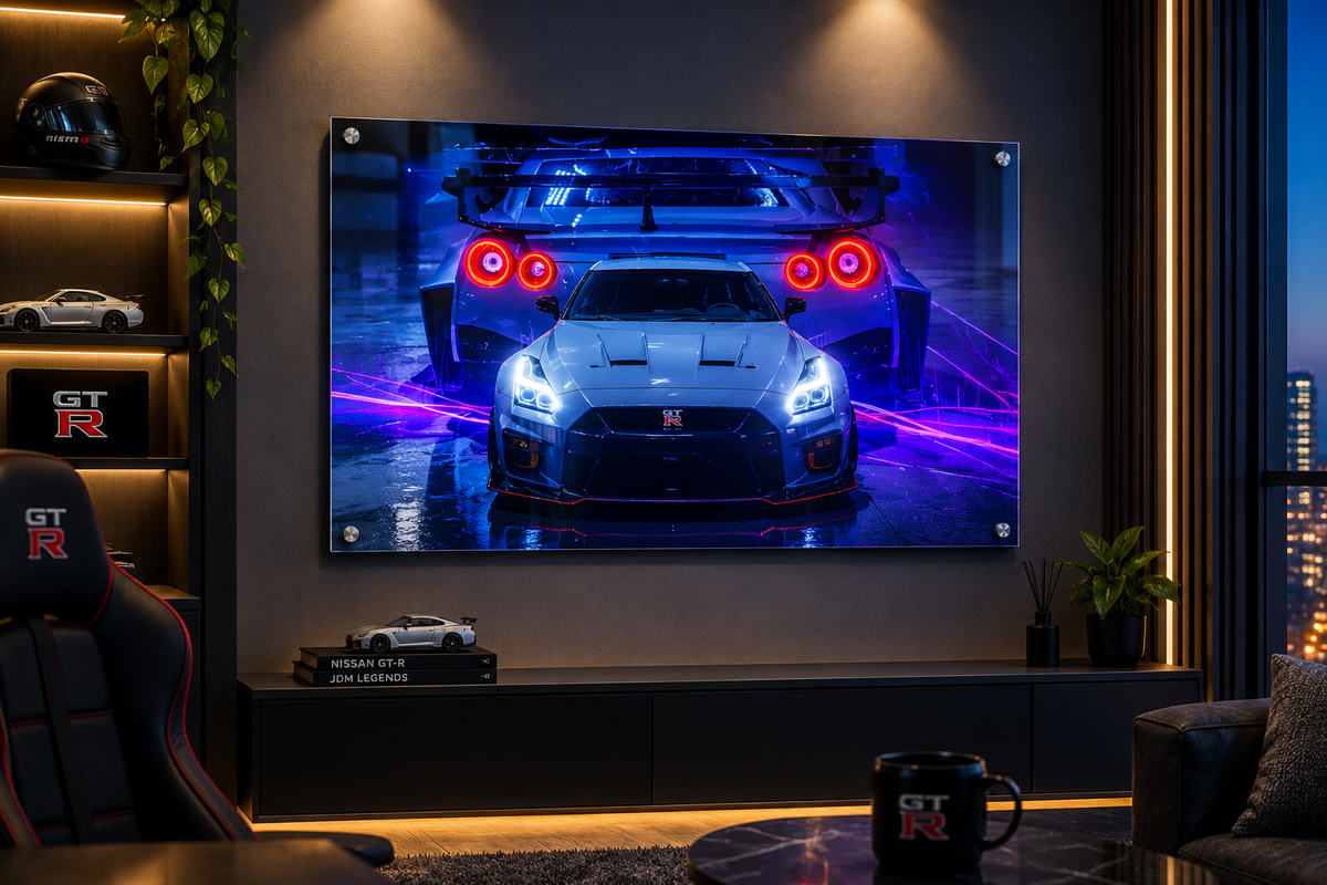 Nissan GT-R Front & Rear | Neon Acrylic Frame