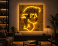 Classical Statue Graffiti Neon Acrylic Frame | GLOWRA ELITE