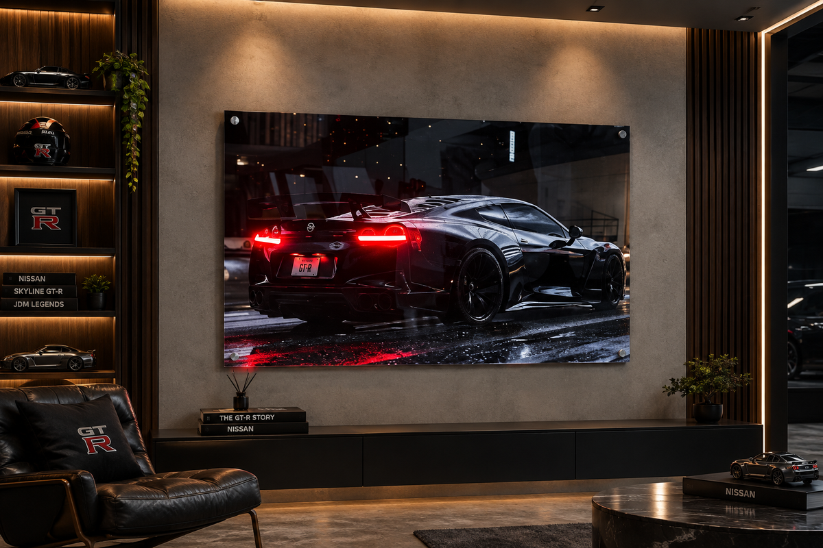 Nissan GTR LED Taillights | Neon Acrylic Frame