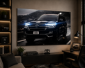 Toyota Land Cruiser Night Drive | Neon Acrylic Frame