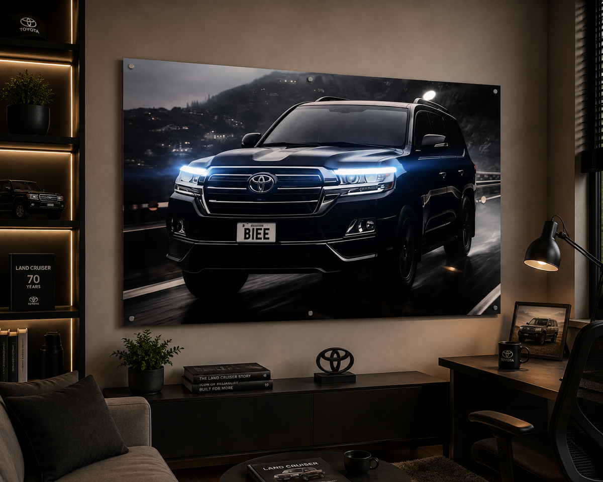 Toyota Land Cruiser Night Drive | Neon Acrylic Frame