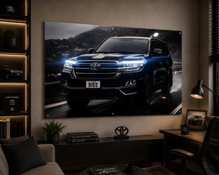 Toyota Land Cruiser Night Drive | Neon Acrylic Frame