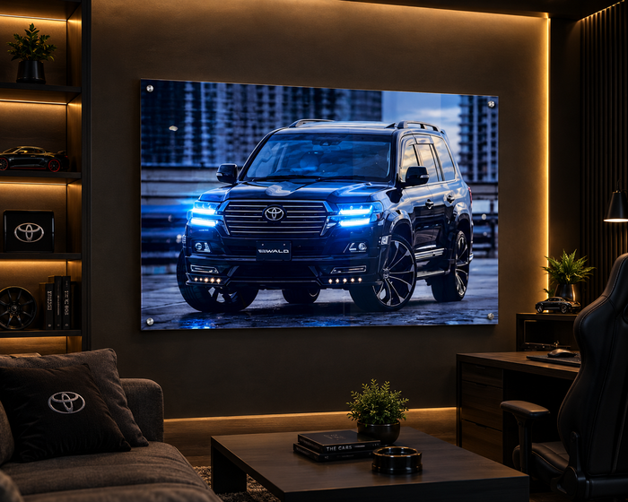 Toyota Land Cruiser City Night | Neon Acrylic Frame