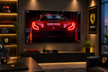 Ferrari Red Headlight | Neon Acrylic Frame