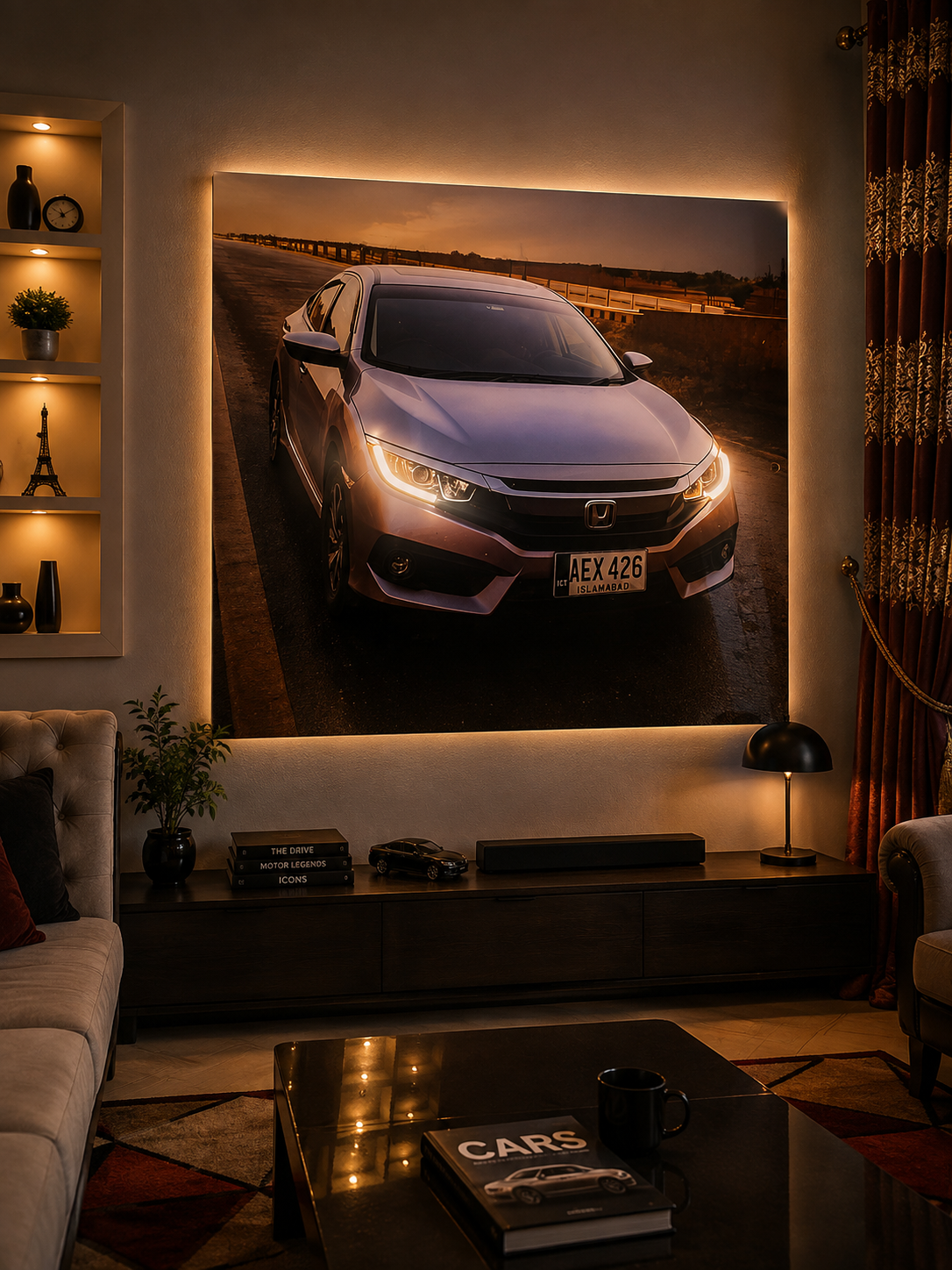 Honda Civic | Neon Acrylic Frame