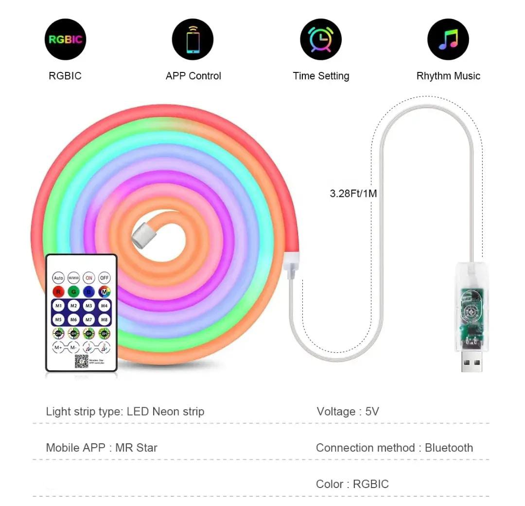 RGB Neon Rope Light | Smart LED Strip